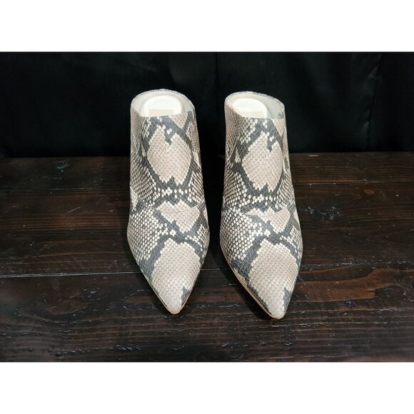 Dolce Vita Cinda Snake-Embossed Leather High-Heel Mules/Sz. 9 EUC - Picture 5 of 9